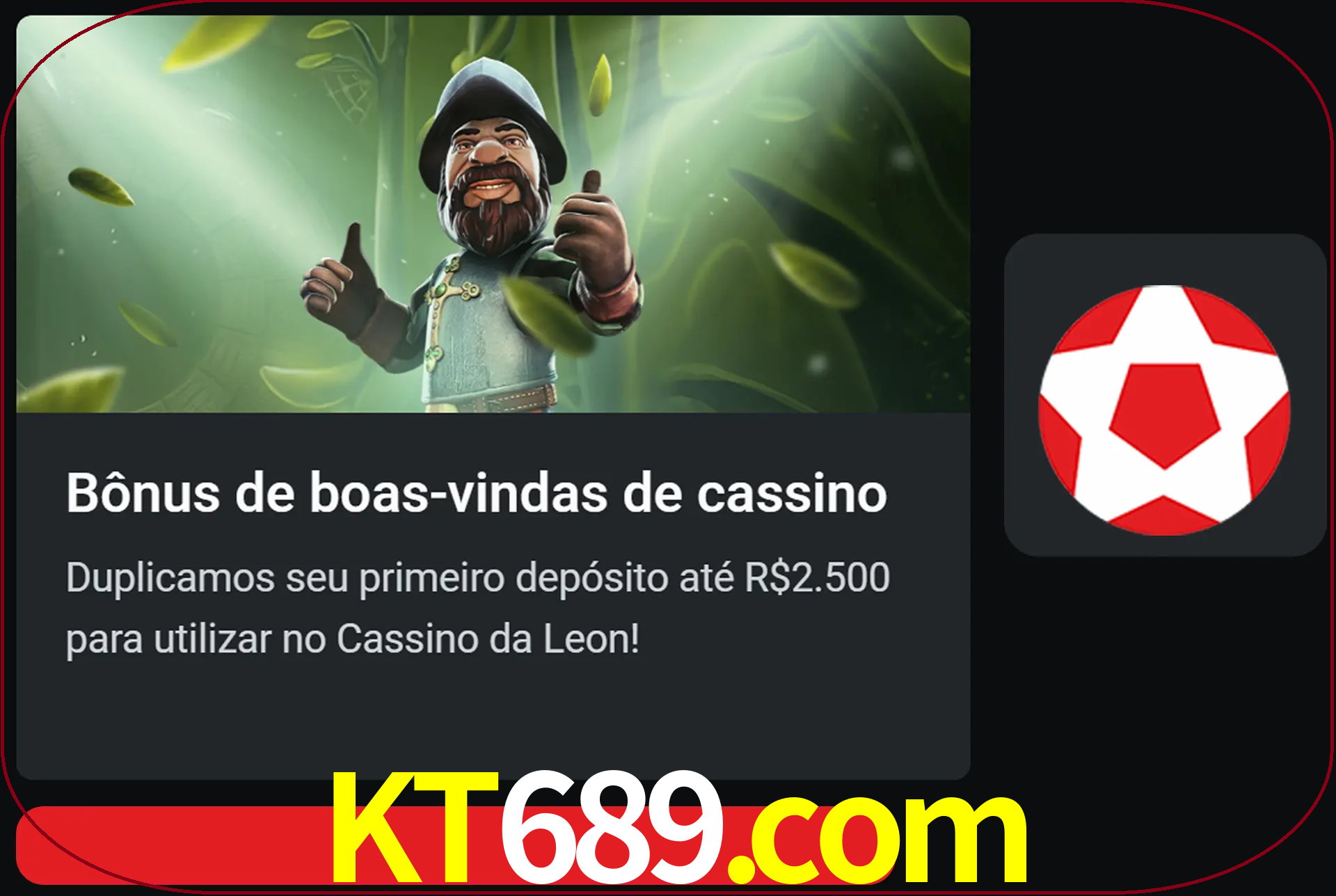 Receba seu dinheiro do bônus de boas-vindas após o primeiro depósito.