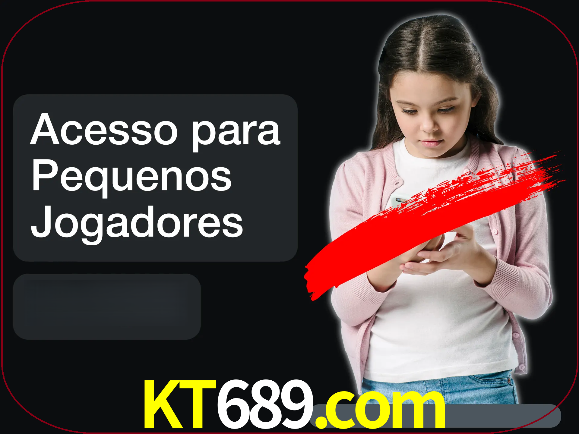 As crianças não podem jogar jogos de cassino.